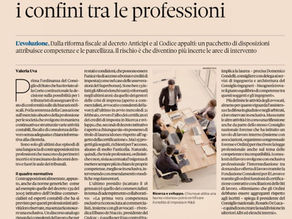 Certificata la prima competenza esclusiva di commercialisti e avvocati (Sole24Ore)