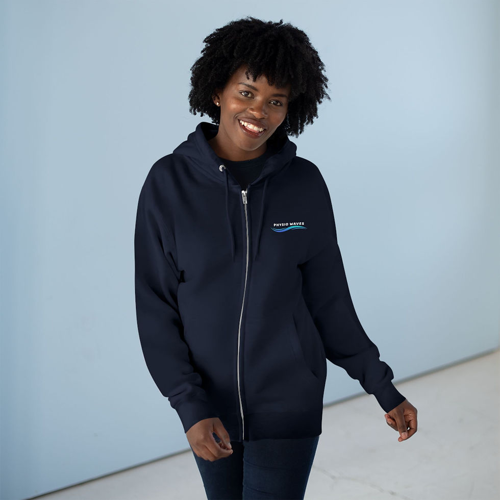 Thumbnail: Unisex Zip Hoodie - healing comes in waves