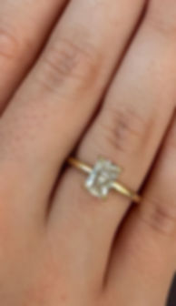 Myla - 1.58ct Faint Champagne Radiant Solitaire