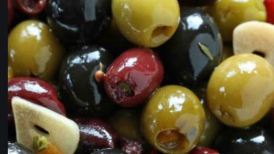 Black and Green Olives