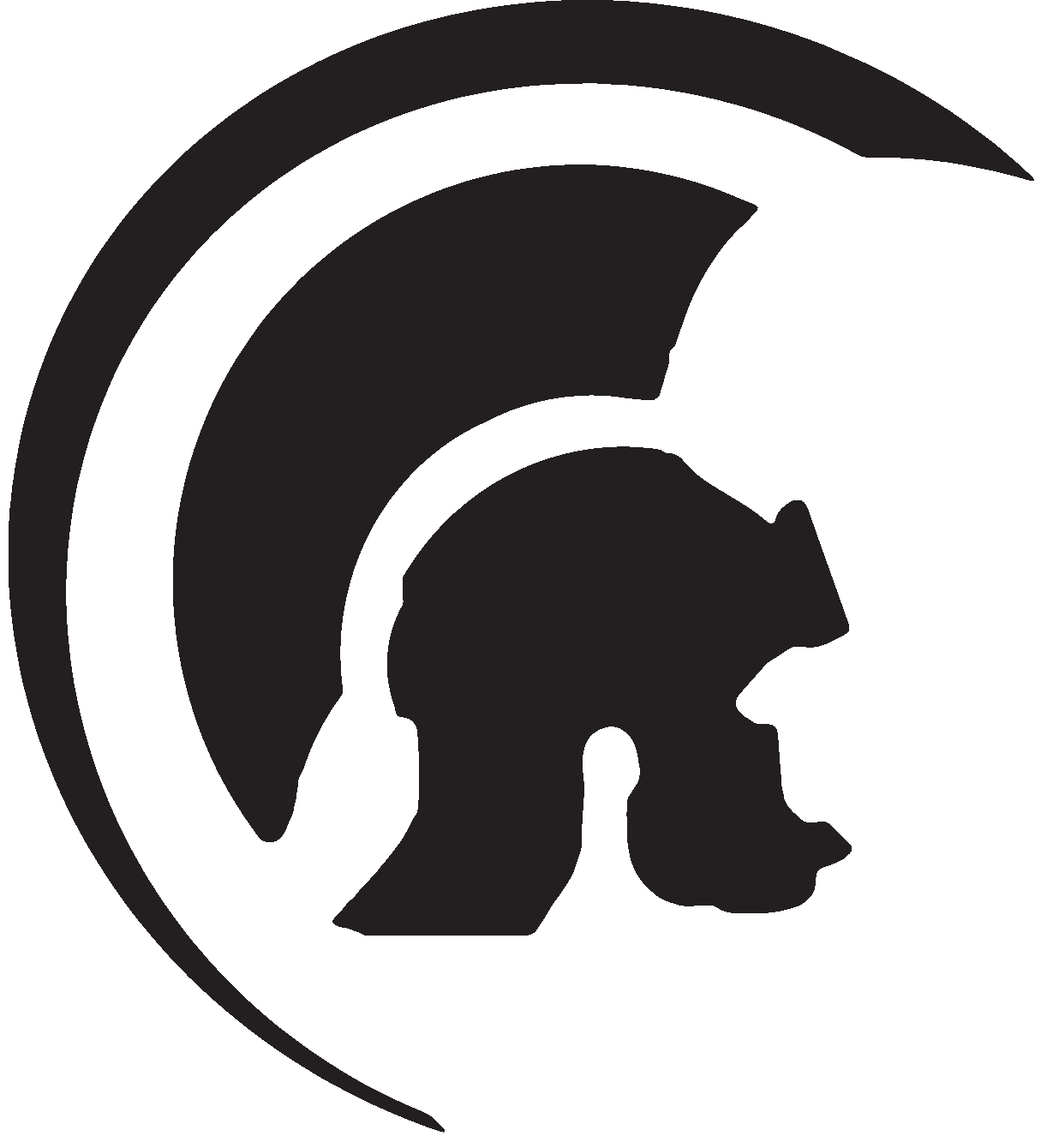 The logo of Praetorian USA is a trojan head in profile with swoosh over the top