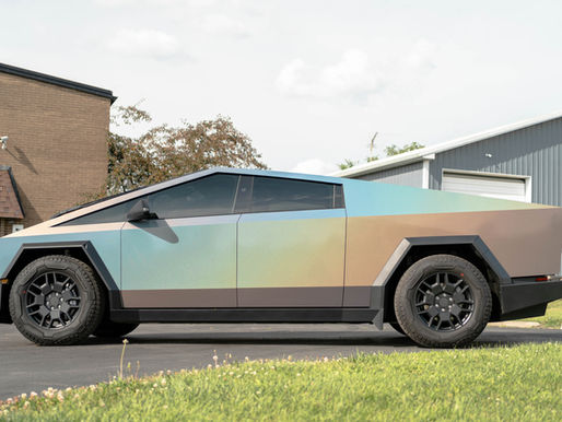 First Cyber Truck Wrapped in Dayton Area Shows Off it's Colors!