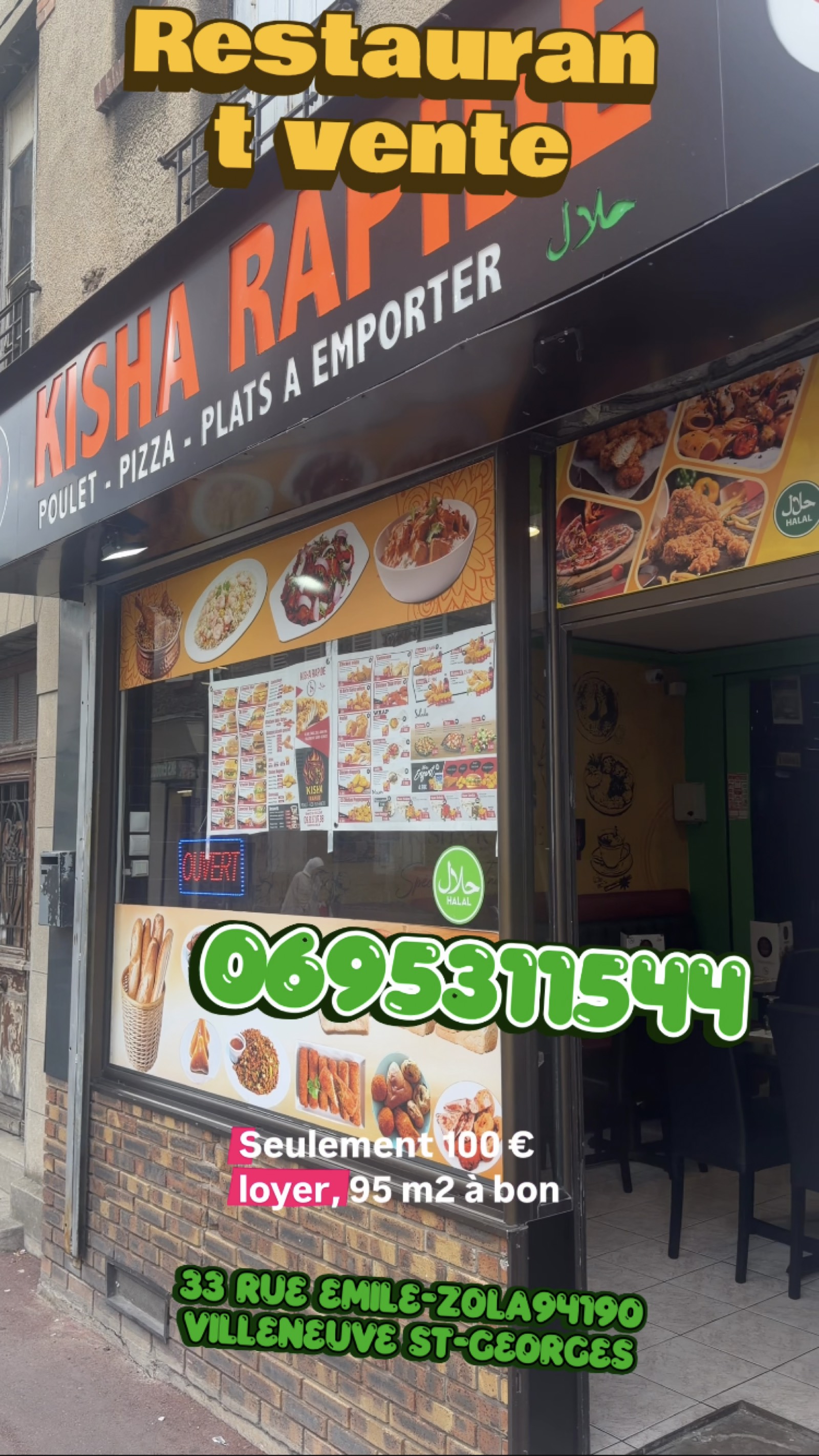 Restaurant vente