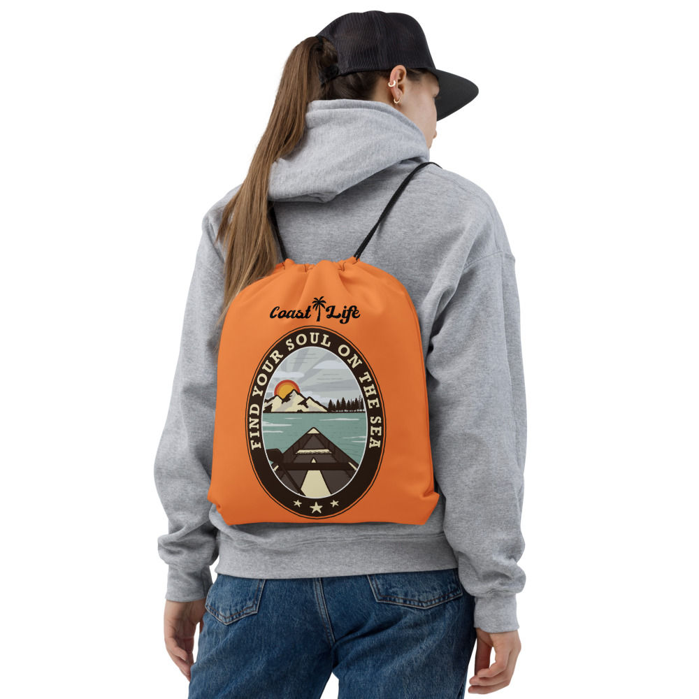 Coast Life Find Your Soul Drawstring bag