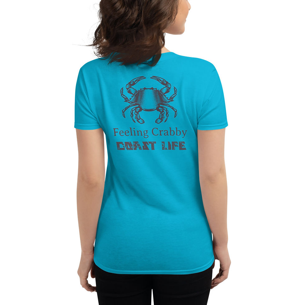 Thumbnail: Coast Life Feeling Crabby Women's Short Sleeve T-shirt