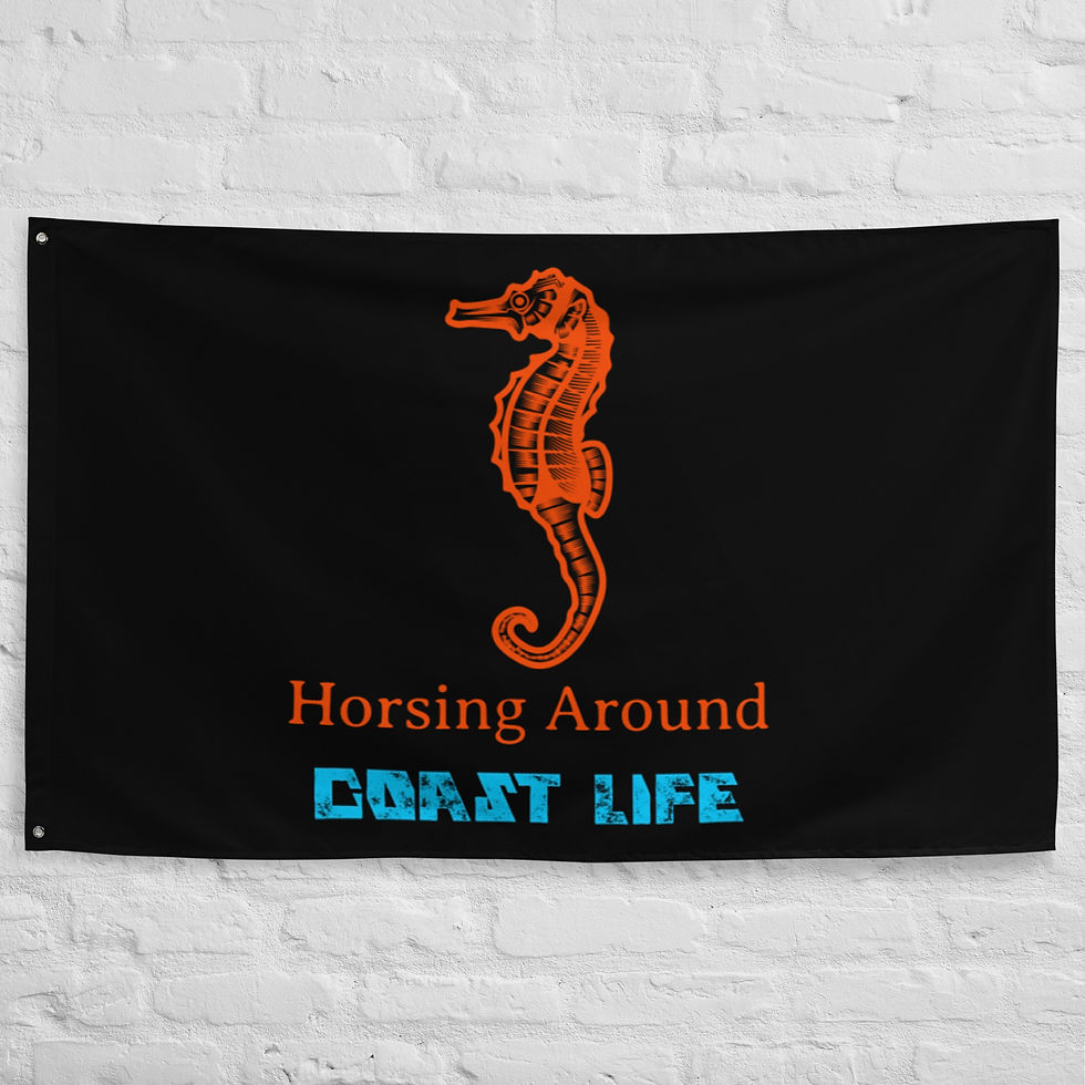 Coast Life Horsing Around Flag