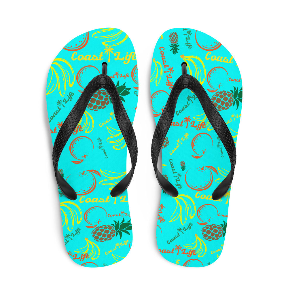 Coast Life Coastal Fruit Pattern Flip-Flops