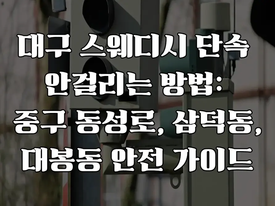대구 스웨디시 단속 안걸리는 방법