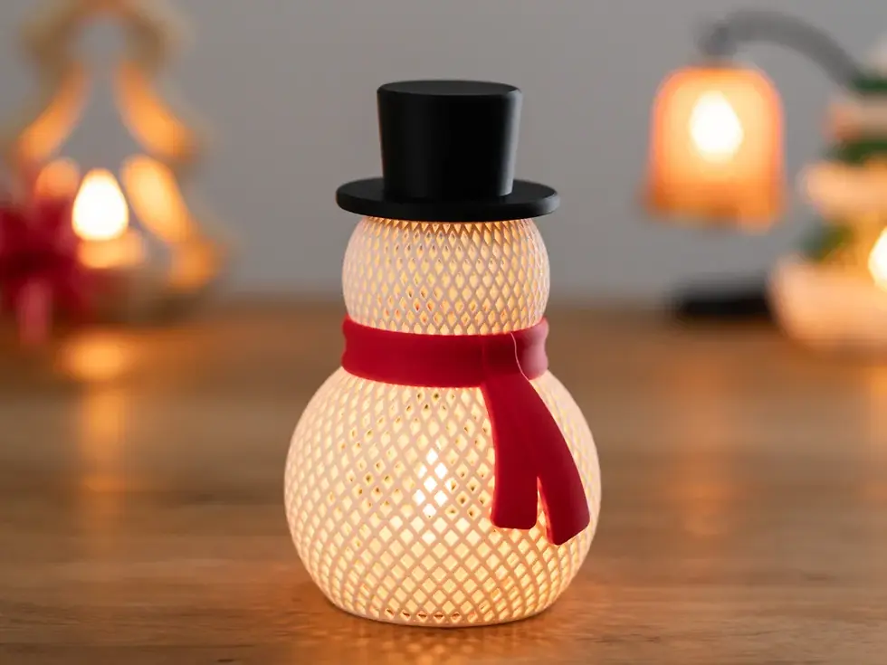 Christmas Snowman Tea Light