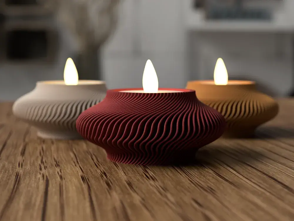 Lattice LED Tealight Candle Holder 