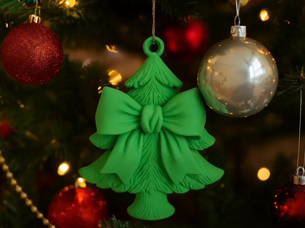 Coquette Bow Christmas Tree Ornament