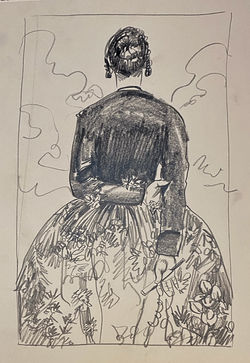 Pencil sketch for cover 1