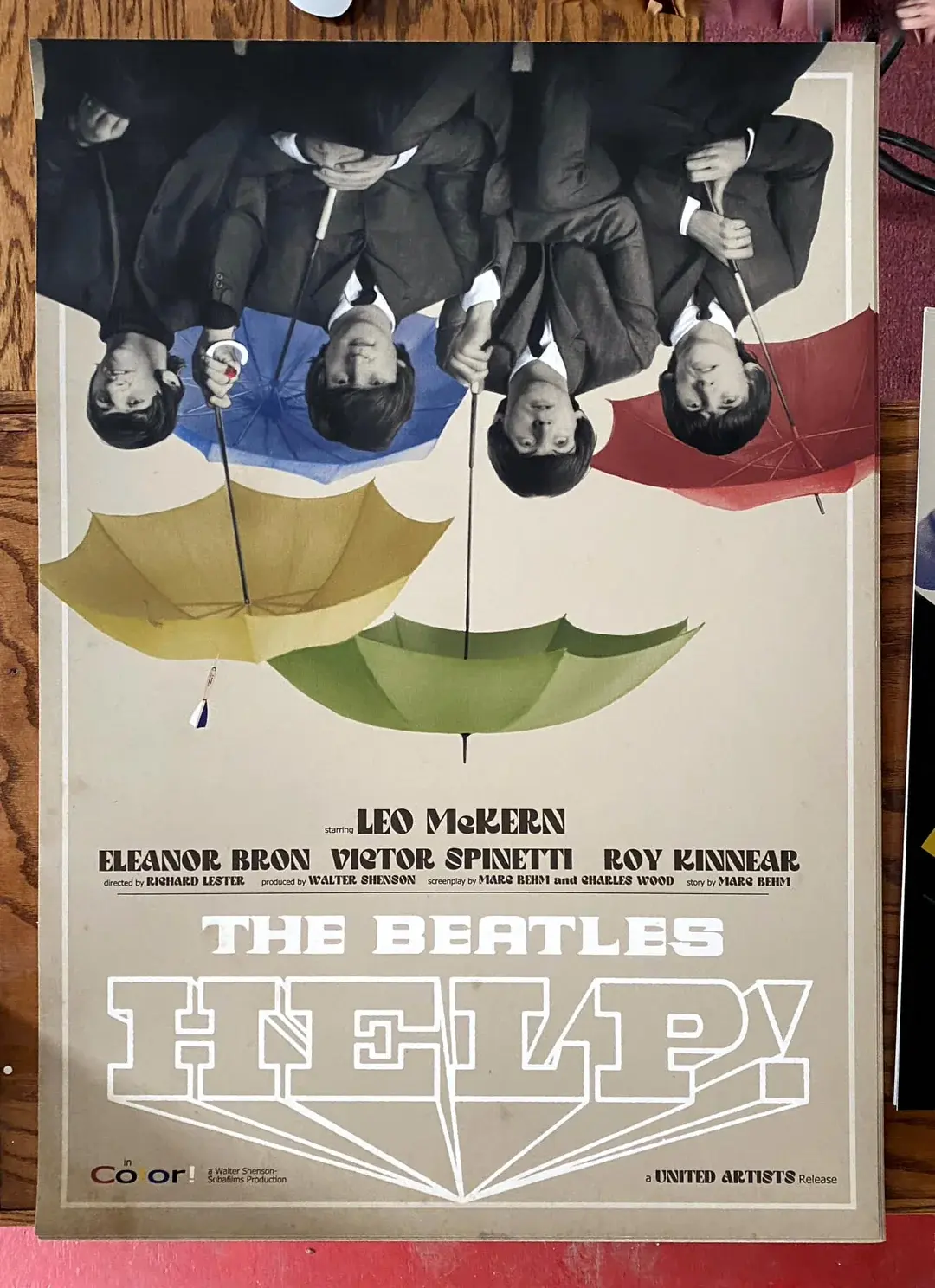 The Beatles "HELP" 24x36” screenprint