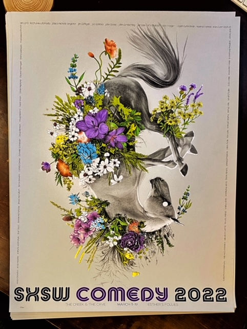 SXSW 2022 Screenprint AP Poster