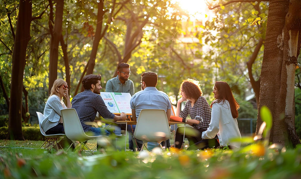 Duurzaam vergaderen in de natuur