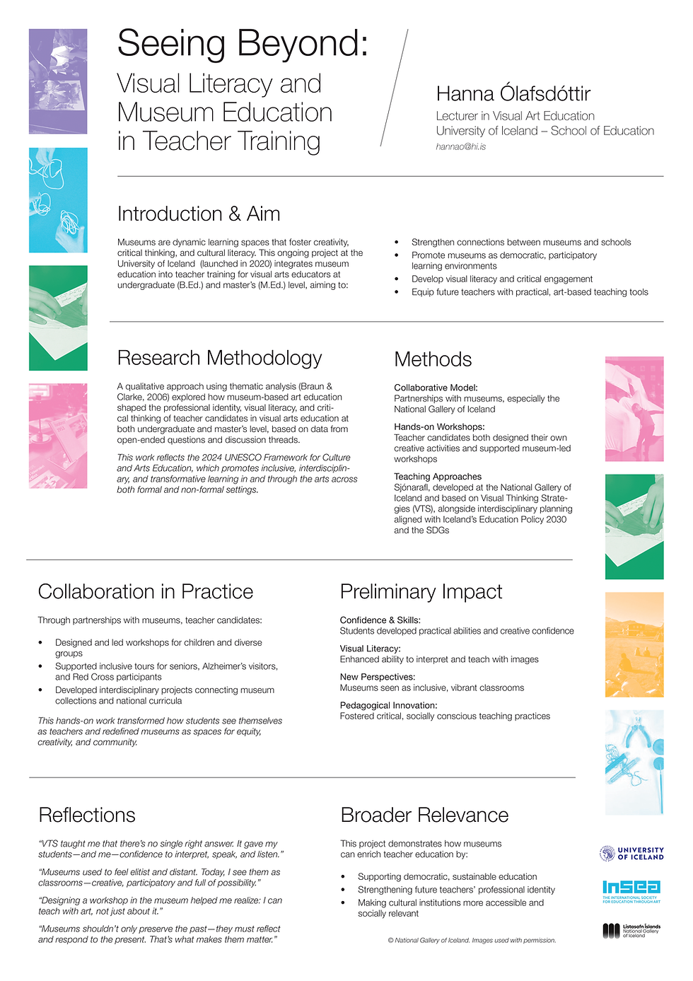 Hanna Ólafsdóttir – Department of Visual Art Education, University of Iceland – virtual