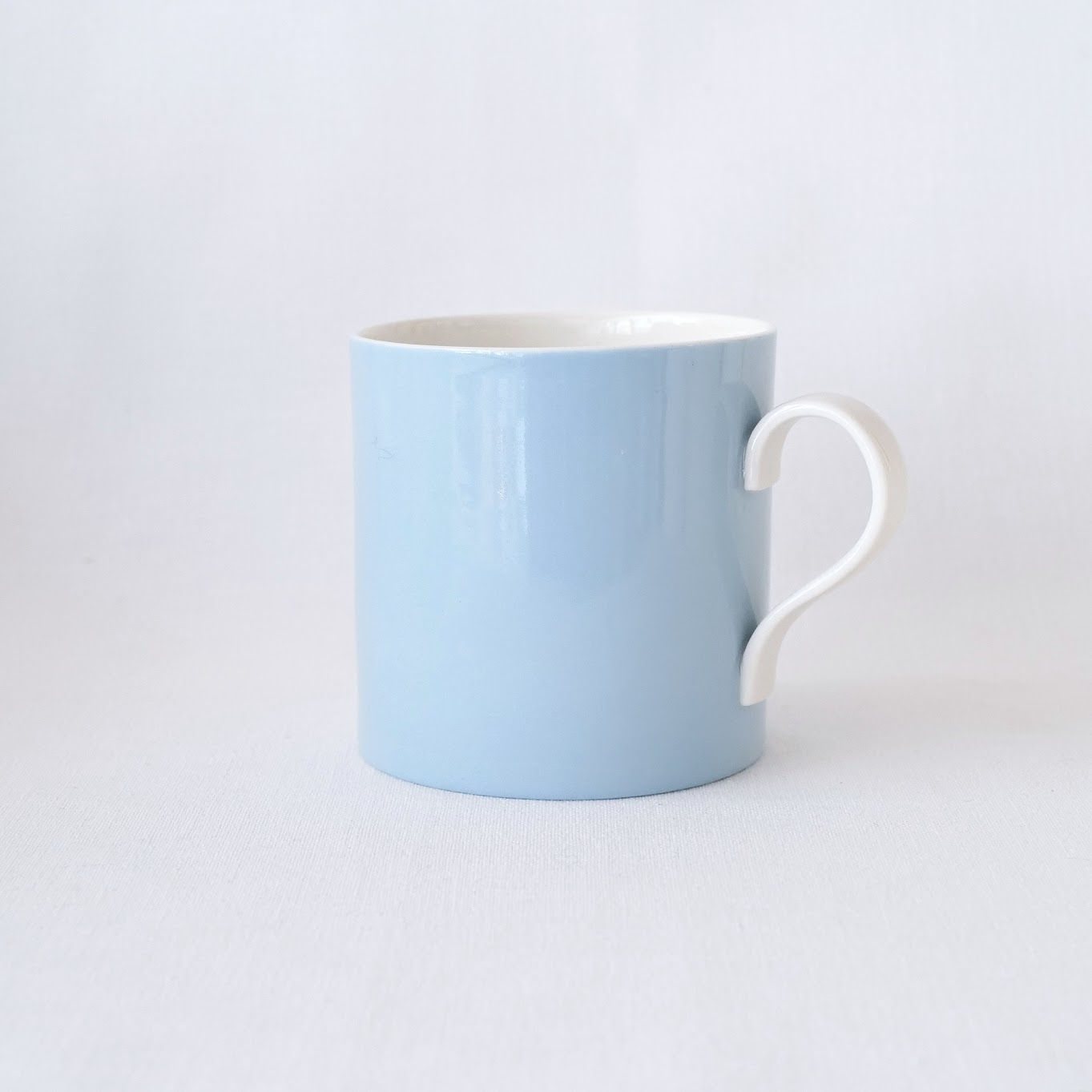 Large Mug in Celestial Blue - traditional handle