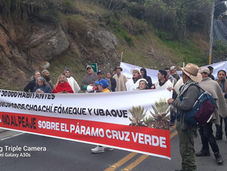 Comunidades dicen nuevamente "no" al peaje entre Choachí - Bogotá con manifestación en el peaje de Patios