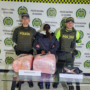 En Cáqueza, mujer fue capturada en flagrancia con 11 kilos de estupefacientes