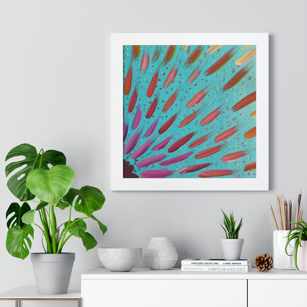 Thumbnail: Super Sun Original framed print