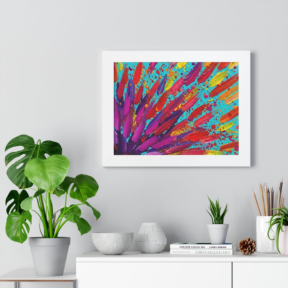 Thumbnail: Super Sun Vibrant Framed Print