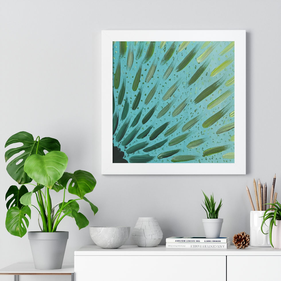 Thumbnail: Super Sun Green Goddess Framed Print
