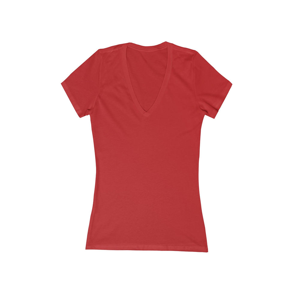 Thumbnail: Tee Deep V Neck Womens Shaped If Not Love Then What