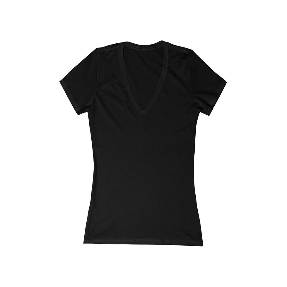 Thumbnail: Tee Deep V Neck Womens Shaped If Not Love Then What