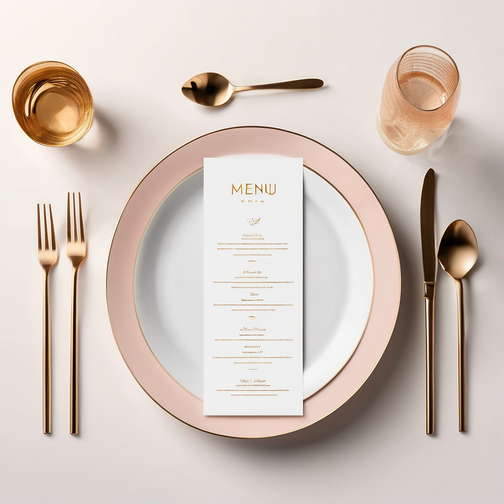Elegant Menu Card