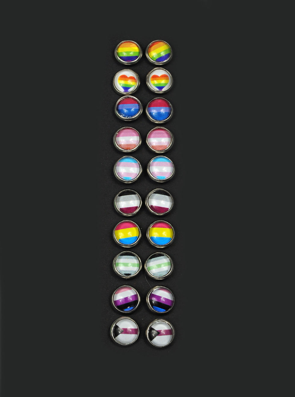Thumbnail: Pride Flags Stud Earrings~Stainless Steel~Waterproof