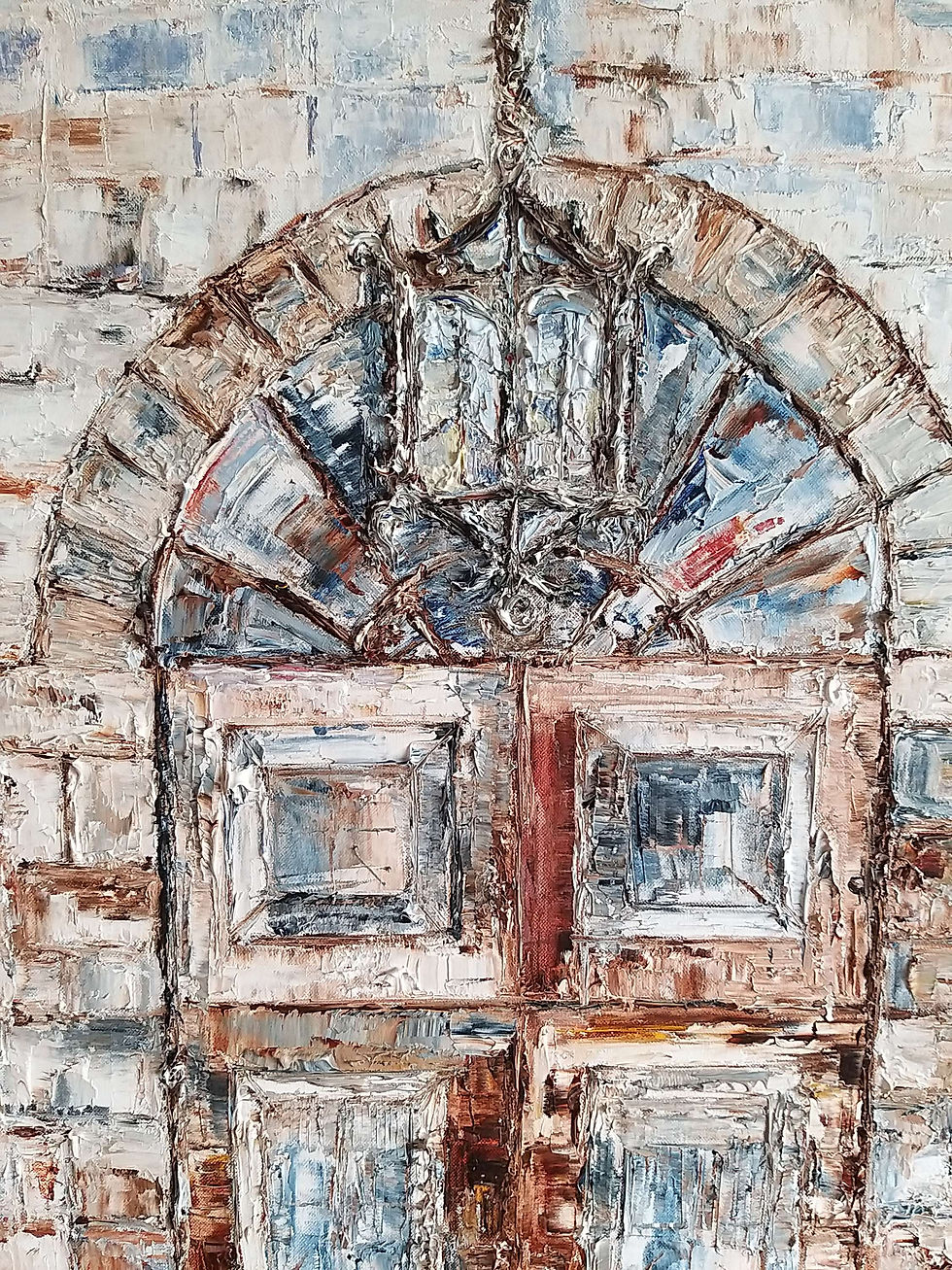 Thumbnail: Textured Arched doorway detail in The Rustic Door contemporary painting