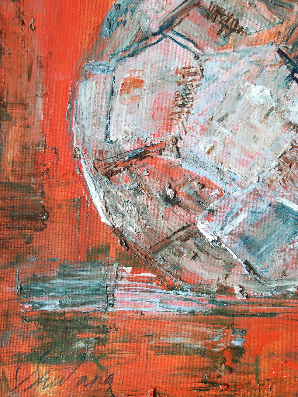 Thumbnail: Contemporary Football Wall Art