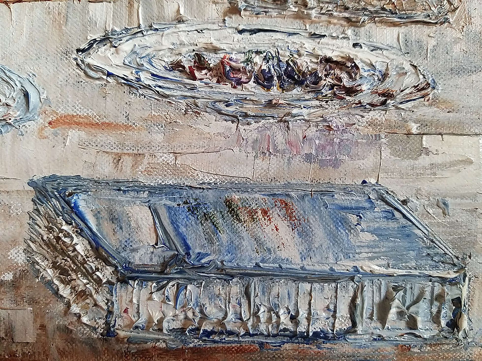 Thumbnail: The Apple Tray -Rustic contemporary Painting of Interiors