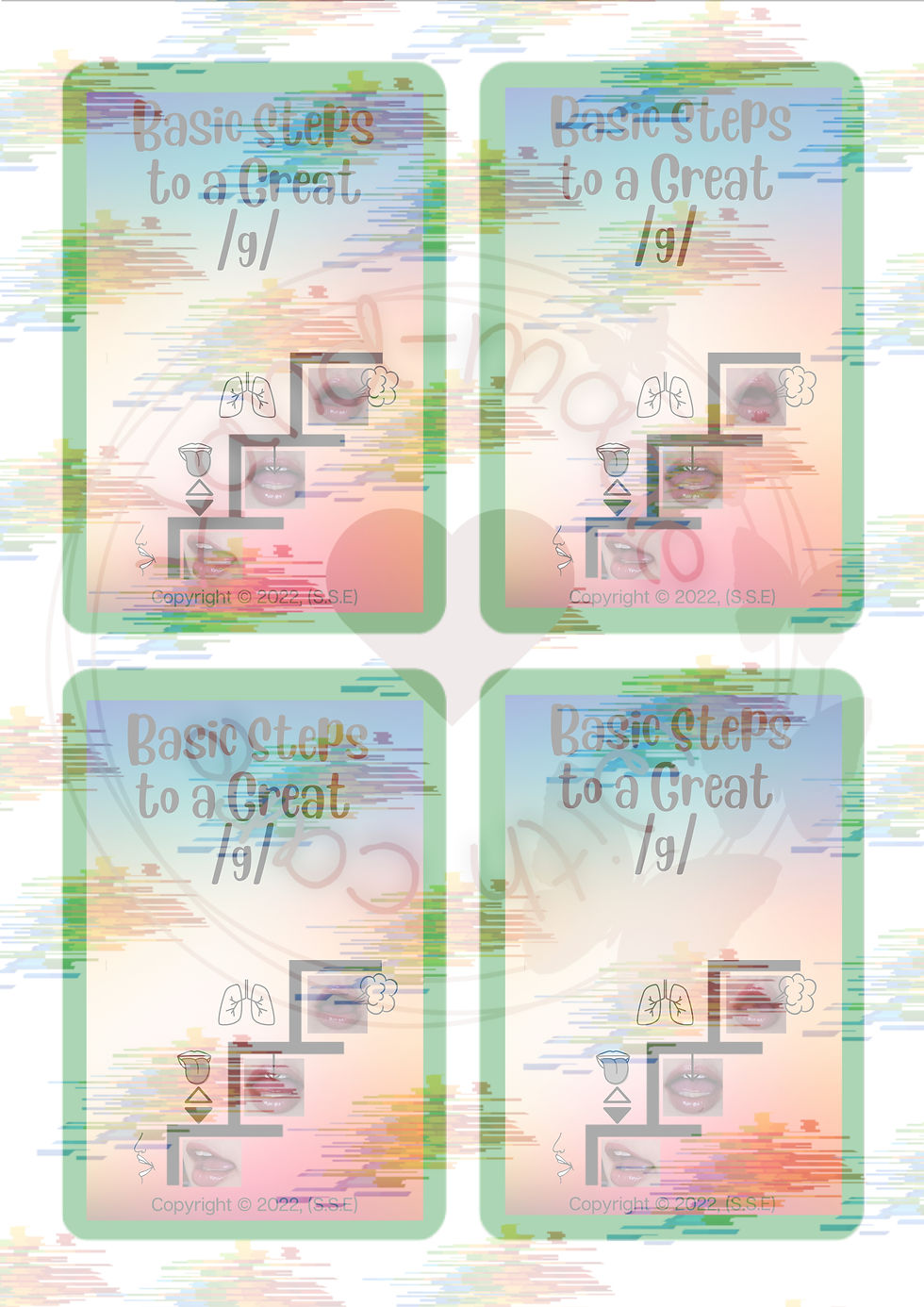 Thumbnail: Basic Steps Articulation Cards - Initial G