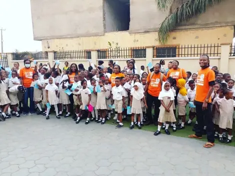 school children learning about childhood cancer