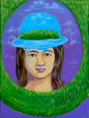 Tears of earth (A woman's inner and outer beauty bloom through nature’s grace)