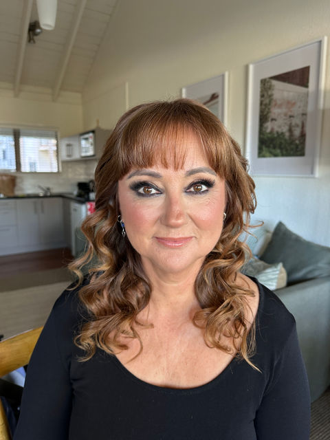 Glam bride in her 50's