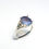 縮圖：1.22cts Natural Australian Black Opal Silver / Gold / Platinum ring