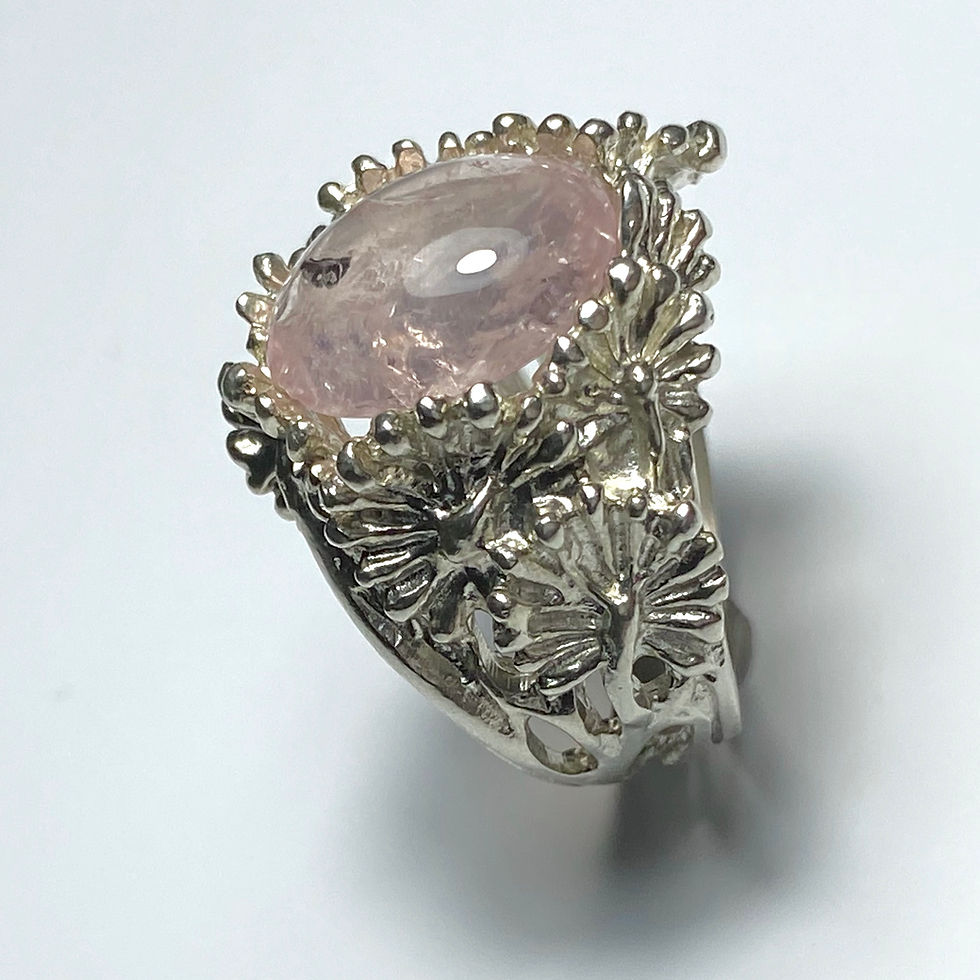縮圖：5.5ct Natural Pink Morganite Beryl 925 Silver / Gold/ Platinum ring