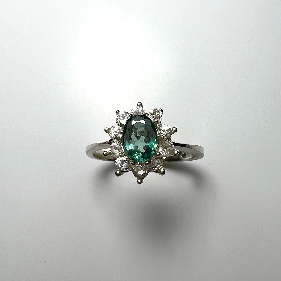 Thumbnail: 0.7ct Natural Alexandrite colour change 925 Silver / Gold/ Platinum ring