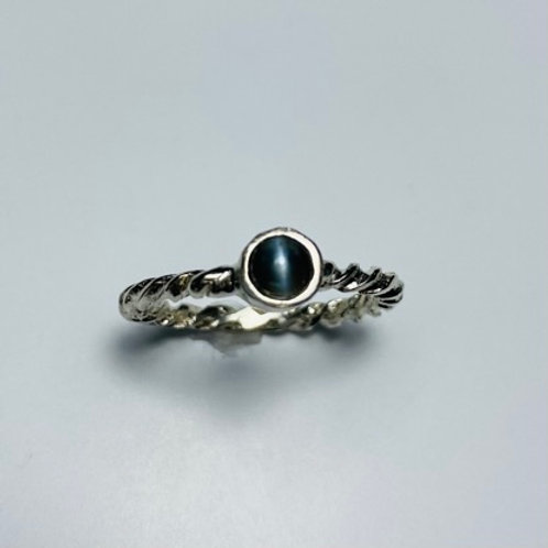 0.35cts Natural Alexandrite cat's eye 925 Silver / Gold/ Platinum ring