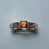 縮圖：Natural Padparadscha orange pink sapphire 925 Silver / Gold/ ring