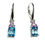 Miniatura: Natural Paraiba Blue Zircon Silver /Gold / Platinum drop dangling earrings