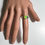 Miniatura: Natural Aurora multi-colour Welo Opal Silver / Gold / Platinum ring