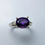 Миниатюра: 2.5ct Natural Amethyst 925 Silver / Gold/ Platinum east west ring