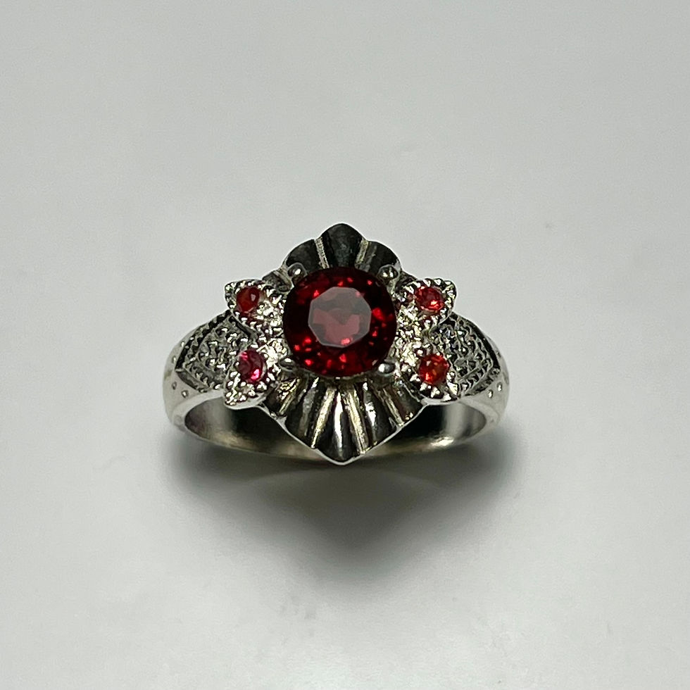 縮圖：1.45cts Natural Red Spinel cushion cut 925 Sterling silver 9ct 14k 18k 375 585 750 white yellow red Gold Platinum ring