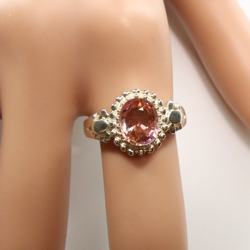 Миниатюра: 1.65ct Natural pink Tourmaline 925 Silver / Gold / Platinum ring