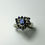 縮圖：Natural purple blue Tanzanite 925 Silver 9ct 14k 18k 375 585 750 Gold Platinum cocktail ring