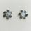 Миниатюра: Natural Alexandrite colour change green 925 Silver 9ct 14k 18k 375 585 750 Gold daisy eternity earrings