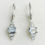 Miniatura: 1.65ct Natural Aquamarine Silver /Gold dangling earrings drop art deco